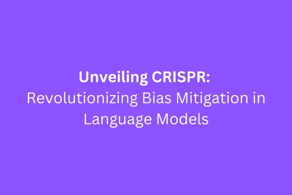 Unveiling CRISPR Revolutionizing Bias Mitigation in Language Models